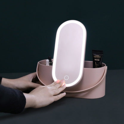 Kiessy| Make up Storage Case with LED Mirror